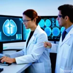 보건학과 암 연구 - **Prompt for Personalized Medicine and Scientific Breakthroughs:**
    "A group of diverse, professi...