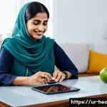 보건학과 의료 서비스 제공 - **Digital Health and Remote Care in a South Asian Home Setting**
    "A cheerful South Asian woman, ...
