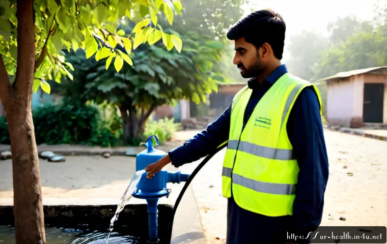 보건학과 환경 건강 - Photorealistic environmental health field inspection in a Pakistani neighborhood, a South Asian publ...